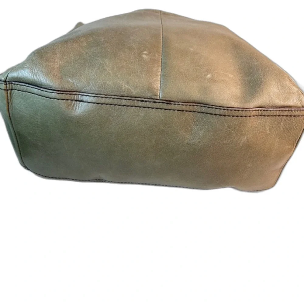 HOBO International Fortune Large Beige Smooth Hide Leather Hobo Shoulder Bag - Picture 6 of 15